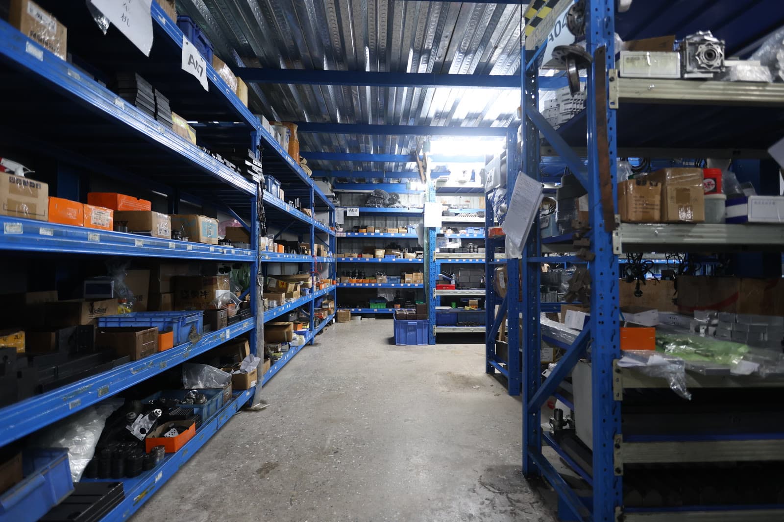 Spare parts warehouse