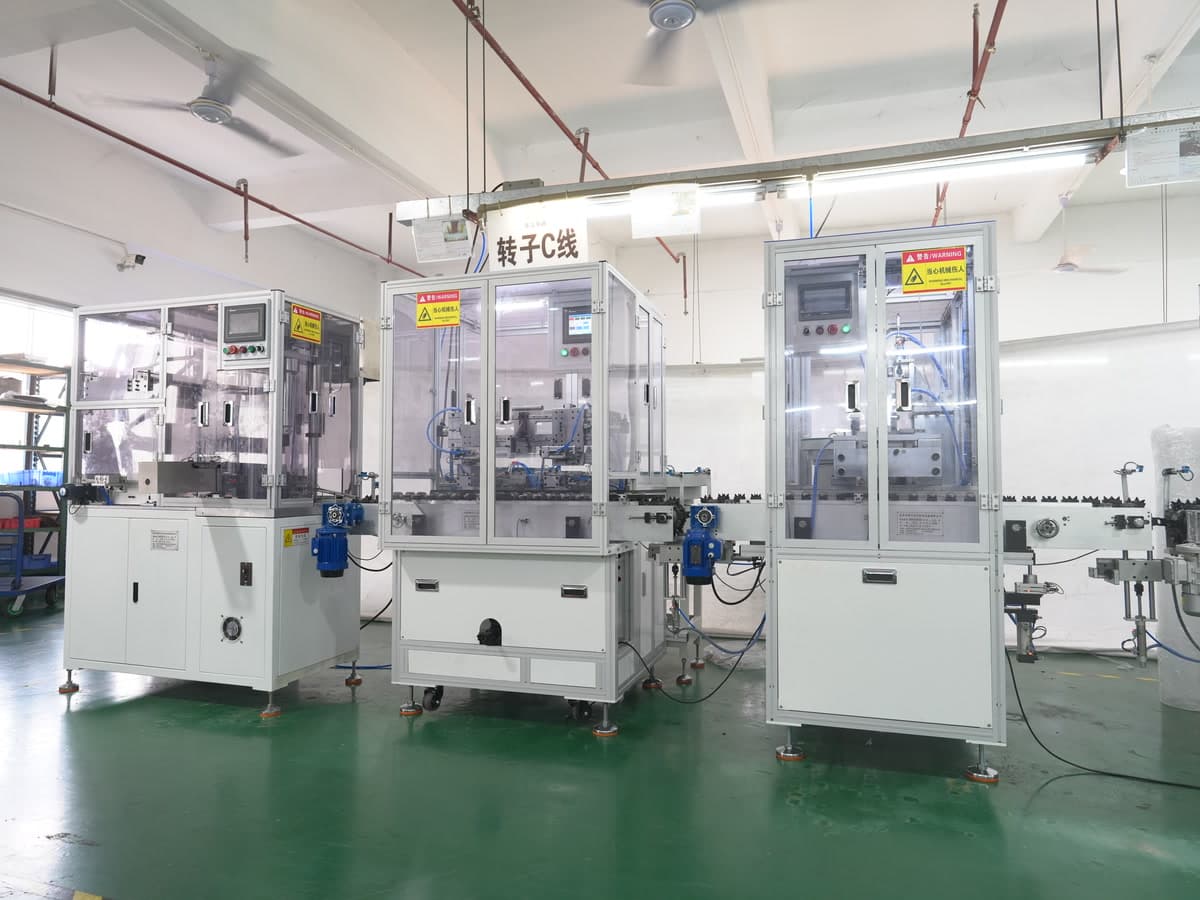 A complete armature line built in Dongguan